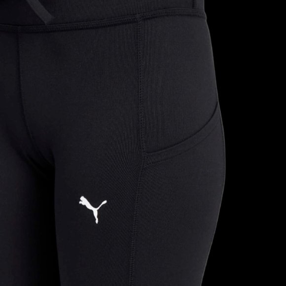 PUMA Womens Midweight Drawstring Jogger Leggings Side Pocket Black - Picture 3 of 9